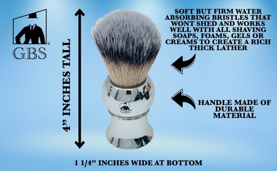 G.B.S Travel Shaving Kit- Steel Razor and Brush Stand, Chrome Double Edge Safety Razor + Leather Head Sleeve, Shave Brush + Travel Tube, Sandalwood Beauty and Personal Care G.B.S