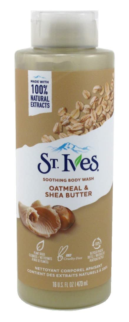 St Ives Body Wash 16 Ounce Oatmeal and Shea Butter (473ml) (Pack of 3) Beauty & Personal Care St. Ives