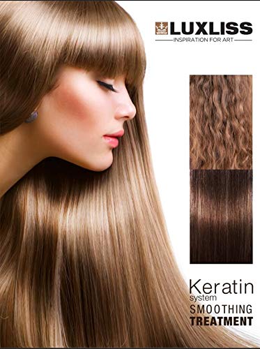 Luxliss Keratin Smoothing Treatment and Keratin Daily Care Shampoo & Conditioner Set Professional Results Straightens and Smooths Repair Hair Beauty & Personal Care Luxliss