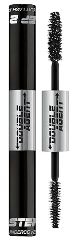 Palladio Double Agent Lash Extender Undercover Fiber Booster Mascara, dual lash system, increase eyelash length and volume, boost lashes for a bold Beauty & Personal Care Palladio