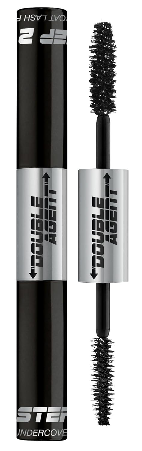 Palladio Double Agent Lash Extender Undercover Fiber Booster Mascara, dual lash system, increase eyelash length and volume, boost lashes for a bold Beauty & Personal Care Palladio