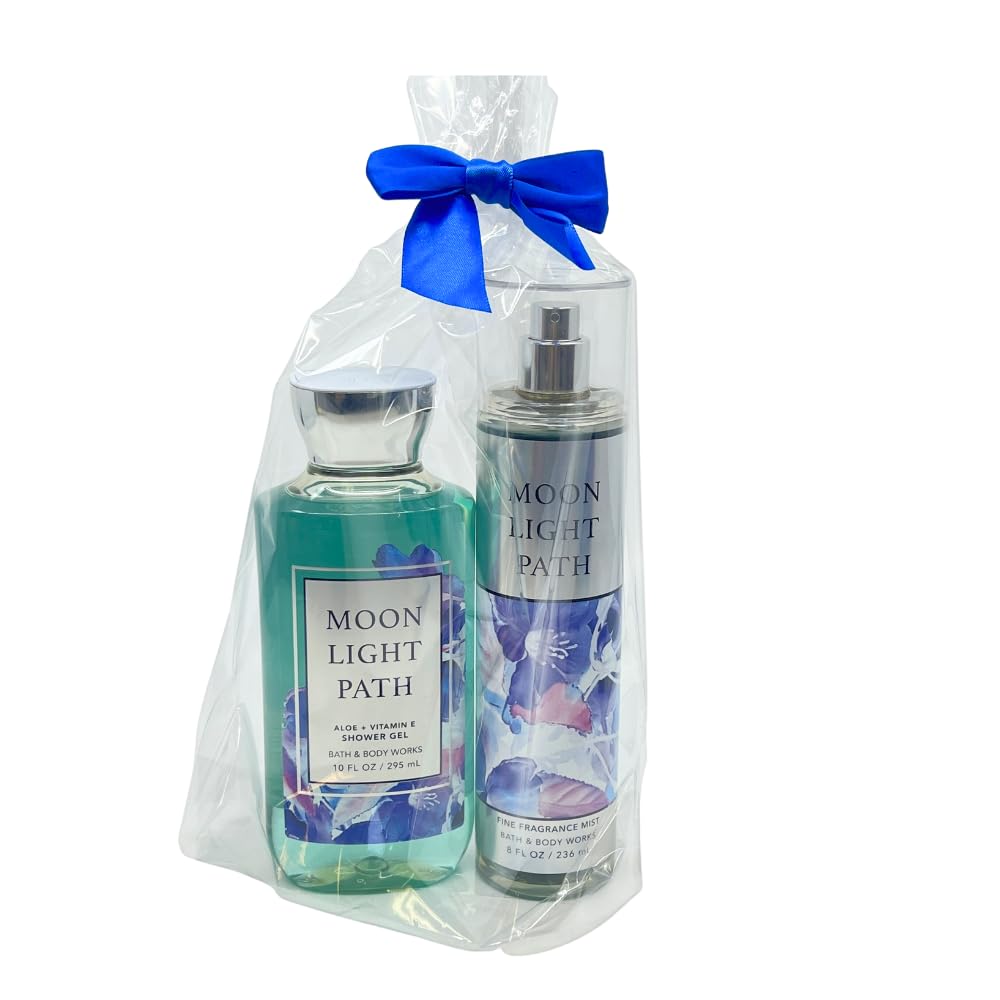 Bath & Body Works Moonlight Path 2pc bundle Shower Gel 10 fl oz and Mist 8 fl oz - Gift Set for Women Beauty & Personal Care Bath & Body Works