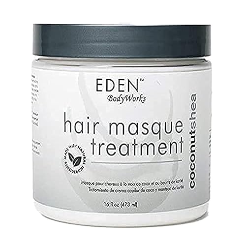EDEN BodyWorks Coconut Shea Moisturizing Hair Masque Treatment | 16 oz | Hydrate, Protect, Soften, Add Shine - Packaging May Vary Beauty & Personal Care EDEN BodyWorks
