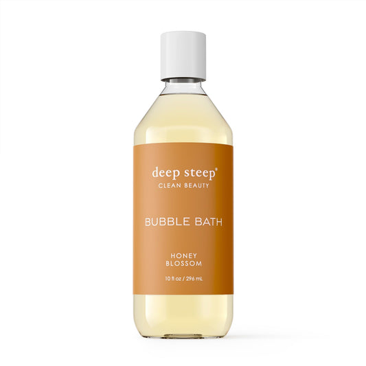 Deep Steep Bubble Bath, Honey Blossom, 10 oz - Soothing Soak with Shea Butter, Argan Oil, Aloe Vera & Coconut Oil - Vegan, Sulfate-Free, PH-Balanced Beauty & Personal Care Deep Steep