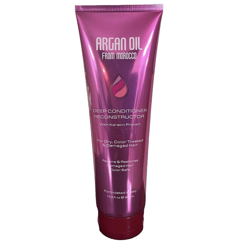 Argan Oil from Morocco Deep Conditioner Reconstructor with Keratin & Silk Protein, 13 fl.oz. (384 ml)