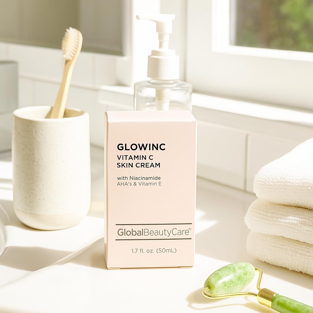 Global Beauty Care Vitamin C - Skin Cream with Niacinamide, AHA & Vitamin E 1.7 fl oz 50ml Beauty & Personal Care Global Beauty Care