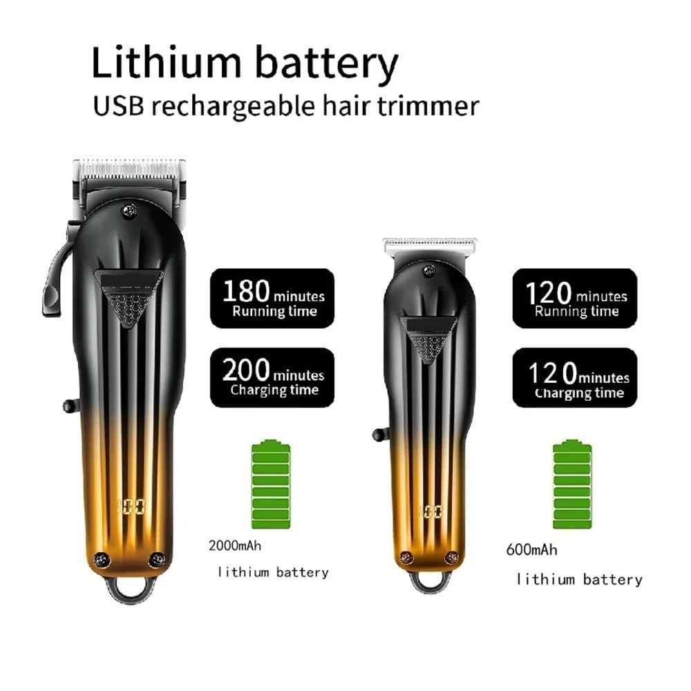 EWKYLSEM Combo Hair Clipper Set Beard Trimmer for Men Electric Cutting Kit Rechargeable Haircut Machine(with Bag) Beauty and Personal Care EWKYLSEM
