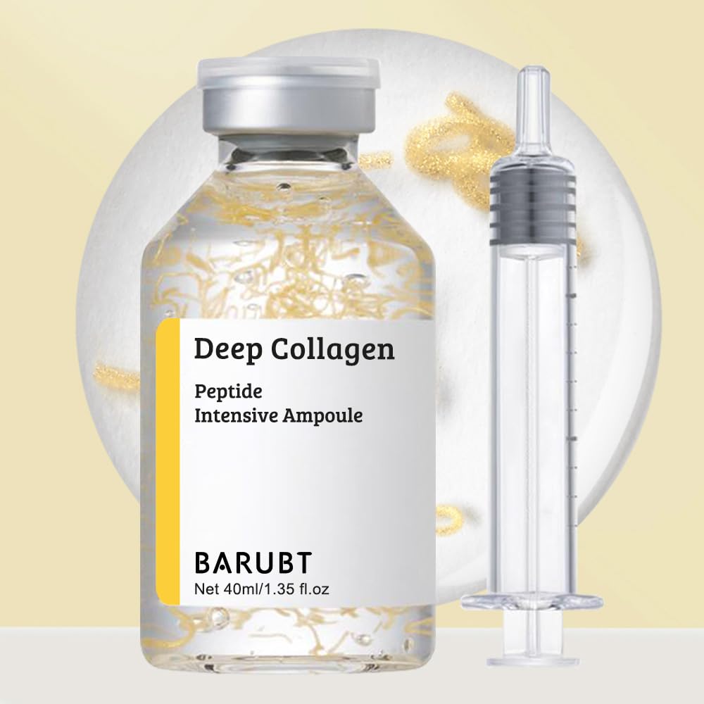 BARUBT Deep Collagen Peptide Intensive Ampoule, Korean Anti-Aging Facial Serum for Face Tightening, Lifting, Smoothing, Hydrating, 40ml, 2 Pack Beauty & Personal Care LIHUOMEI