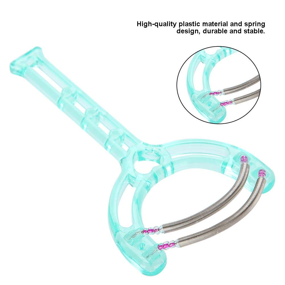 ANGGREK Hair Remover Portable Face Lips Hair Epilator Removal Plastic Spring Device Beauty Tool 2 Colors(Green) Beauty and Personal Care ANGGREK