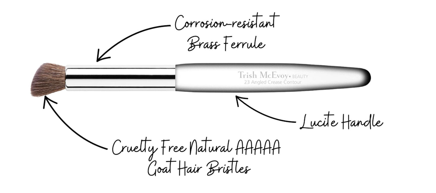 Trish McEvoy Brush 23 Angled Crease Contour Beauty & Personal Care Trish McEvoy