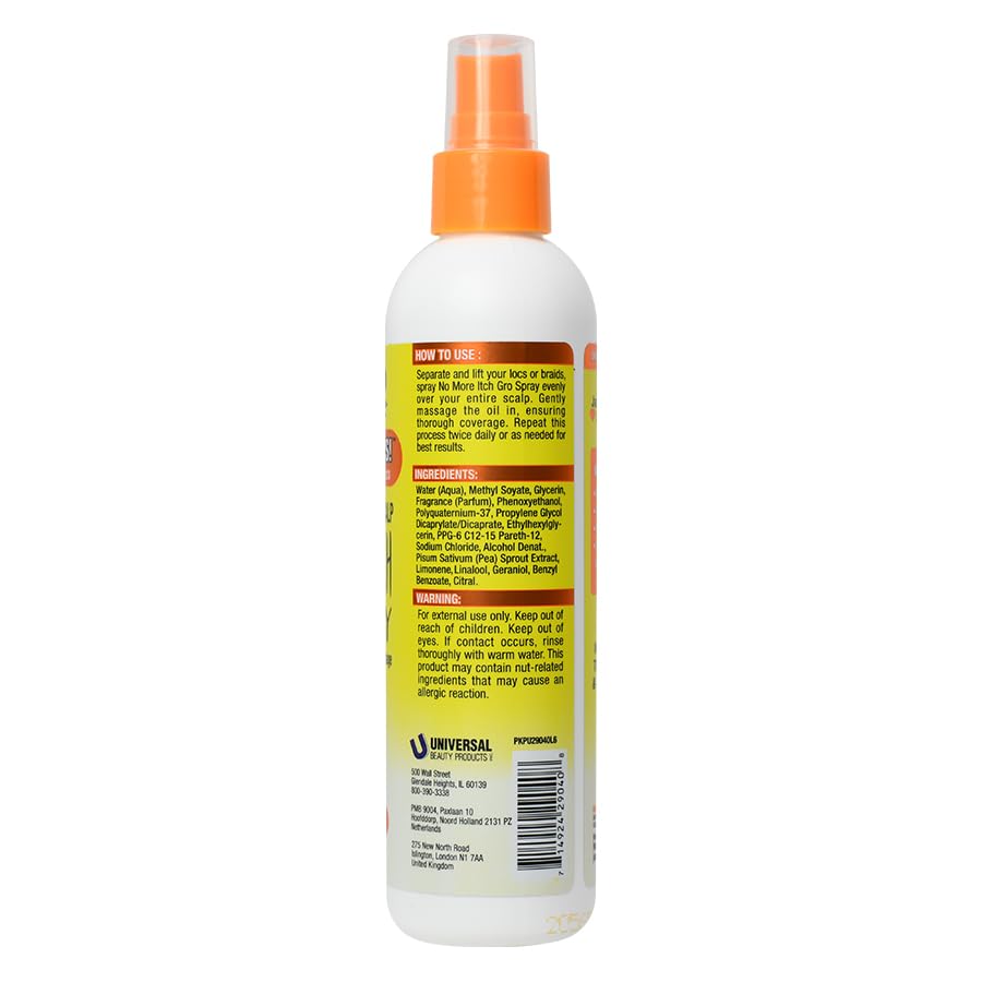 Jamaican Mango & Lime No More Itch Spray - Soothing Scalp Regular Relief for Locs, Braids, Twists & Protective Styles - 8 oz (Pack of 1) Beauty & Personal Care Jamaican Mango & Lime