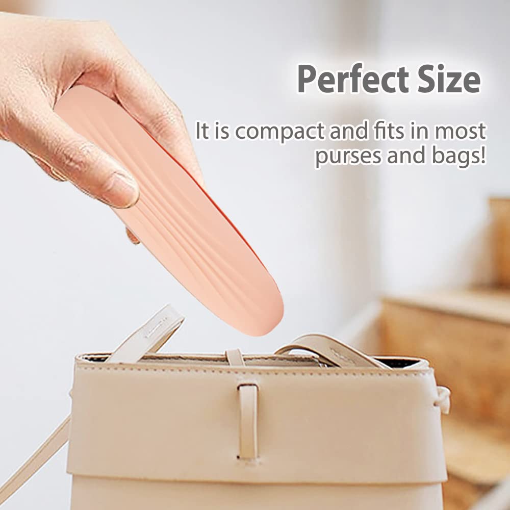 JEWYOCO Travel Makeup Brush Holder Silicon Trendy Portable Soft Sleek Cosmetic Face Makeup Tools Organizer Container Small Case for Travel (BRUSHES Beauty & Personal Care JEWYOCO