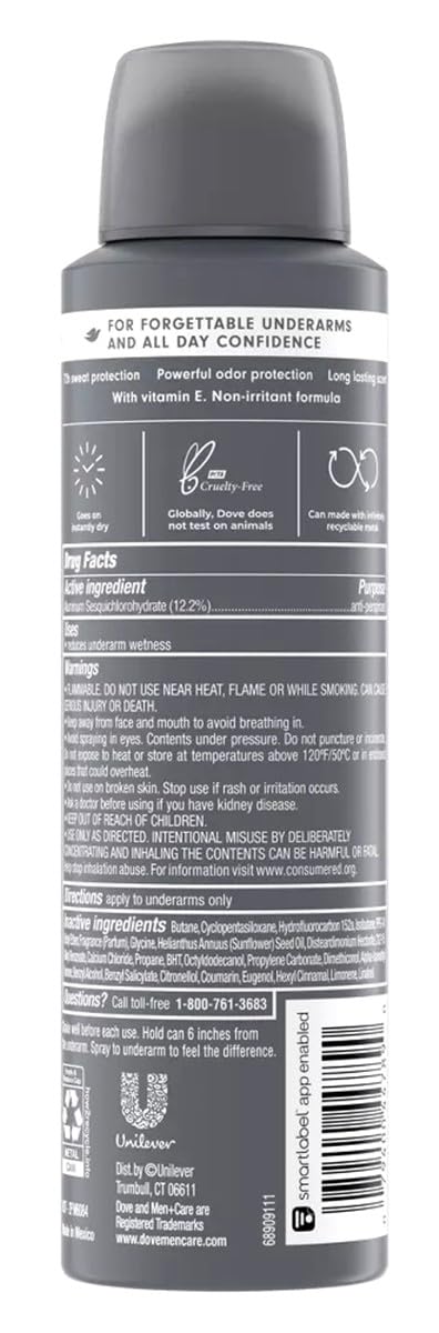 Dove Men+Care Stain Defense Cool Dry Spray Antiperspirant Deodorant, 3.8 Ounce Beauty and Personal Care Dove