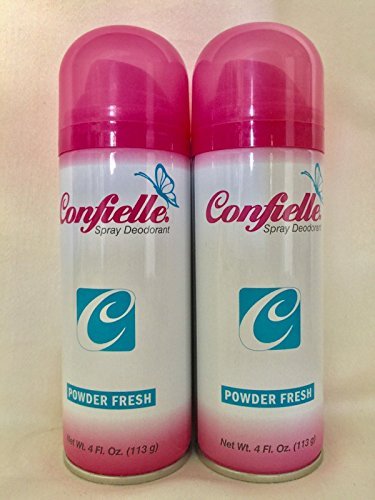 Lot of 2 Confielle Deodorant Spray Powder Fresh 4 fl oz Aerosol New Fast Free Sh by CONFIELLE Beauty and Personal Care CONFIELLE