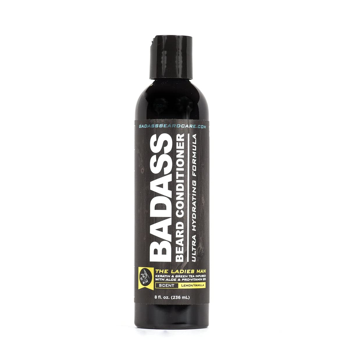 Badass Beard Care Beard Conditioner For Men - THE LADIES MAN, 8oz - Made of Natural Ingredients for A Healthy, Soft, & Itch Free Beard and Mustache Beauty & Personal Care Badass Beard Care