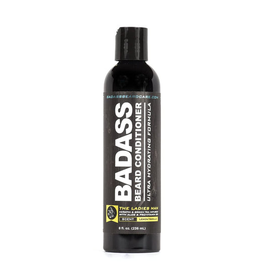 Badass Beard Care Beard Conditioner For Men - THE LADIES MAN, 8oz - Made of Natural Ingredients for A Healthy, Soft, & Itch Free Beard and Mustache Beauty & Personal Care Badass Beard Care