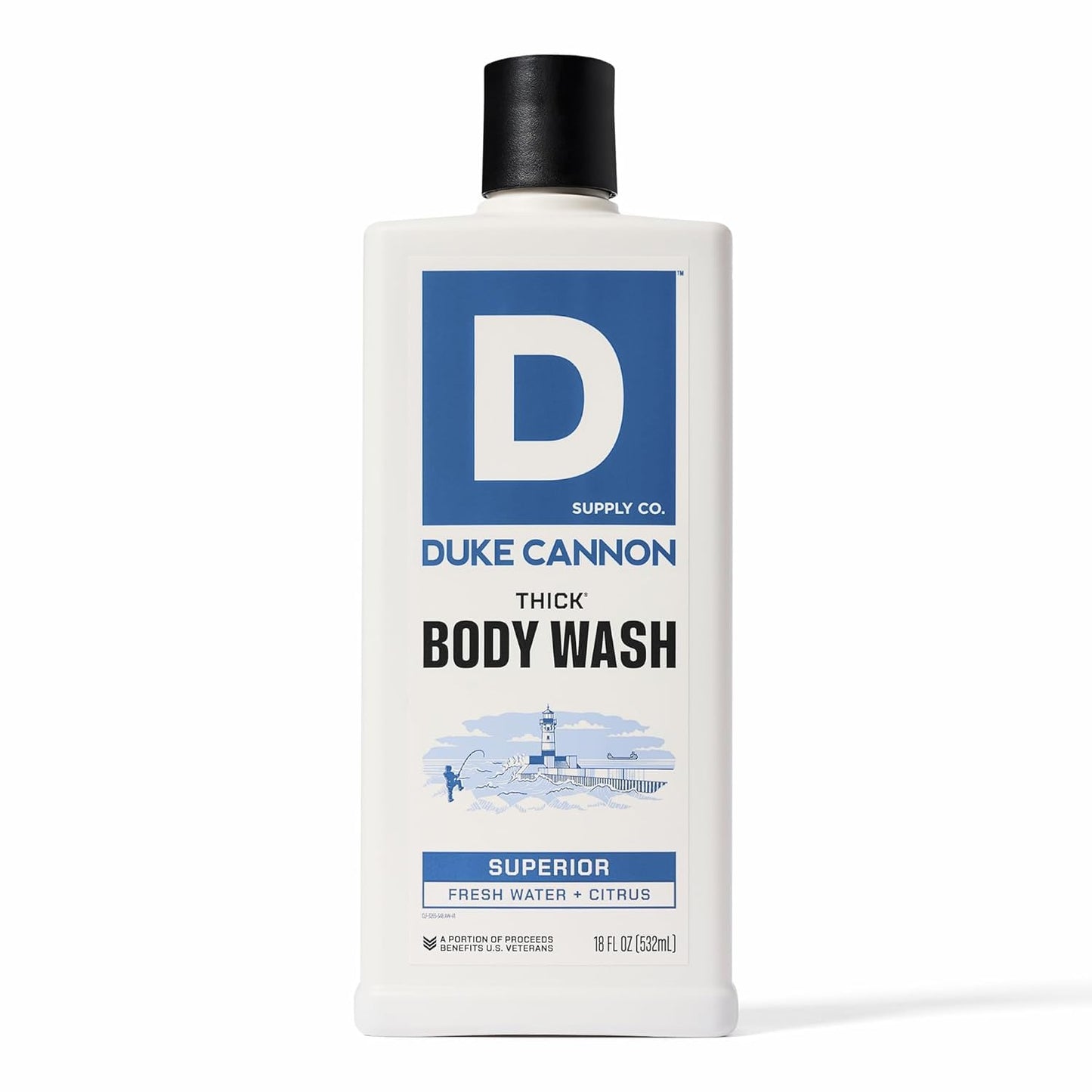Duke Cannon Supply Co. Thick High Viscosity Body Wash - 3X Thicker, Cleansing Shower and Bath Gel, Mineral-Enriched for Men - Men’s Body Scrub Beauty & Personal Care Duke Cannon Supply Co.
