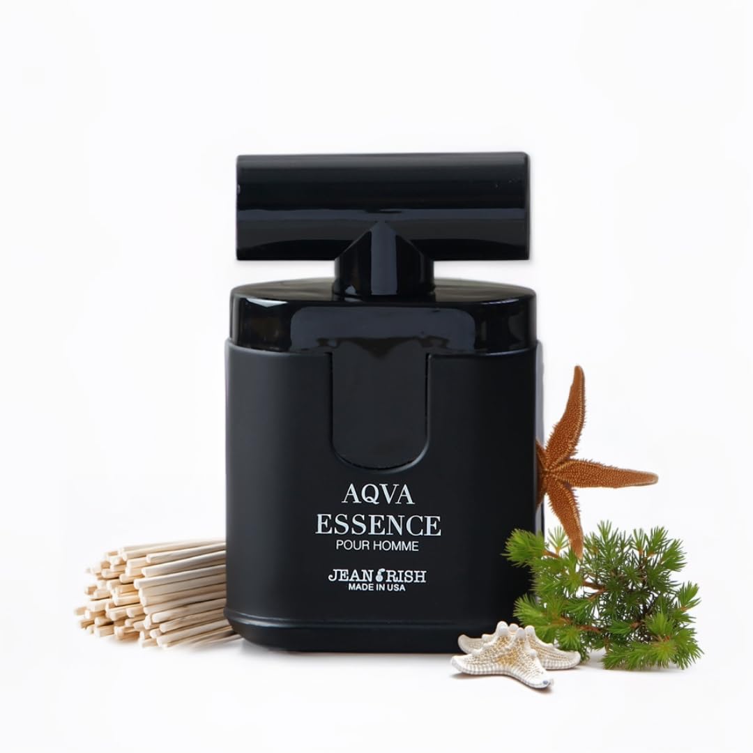 Jean Rish Aqva Essence Eau De Toilette - Perfume for Men (3.4 Fl Oz / 100ml) with Bergamot, Rosemary & Patchouli Notes - Long Lasting and Luxury Beauty & Personal Care Jean Rish