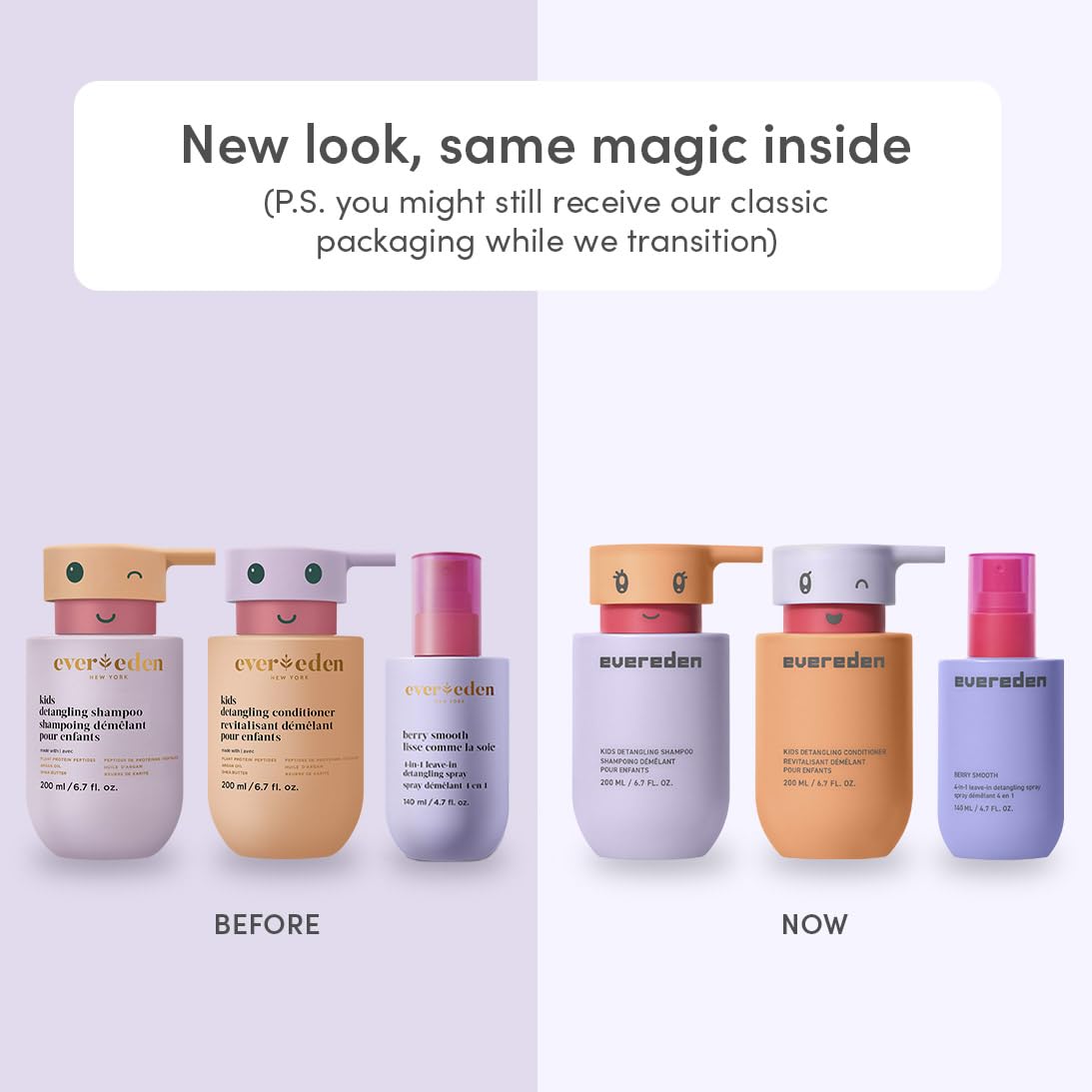 Evereden Kids Shampoo, Conditioner & Detangling Spray Set | Dermatologist-Tested, Plant Protein Peptides & Argan Oil | Gentle, No Silicones, Sulfate Beauty & Personal Care Evereden