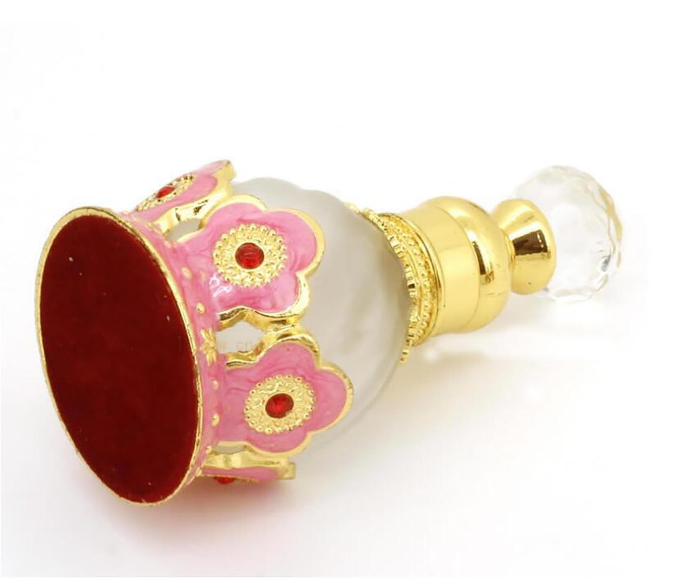 Suoirblss 0.5oz Retro Metal and Glass Perfume Bottle Refillable Empty Aromatherapy Essential Oil Bottle Beauty & Personal Care Suoirblss