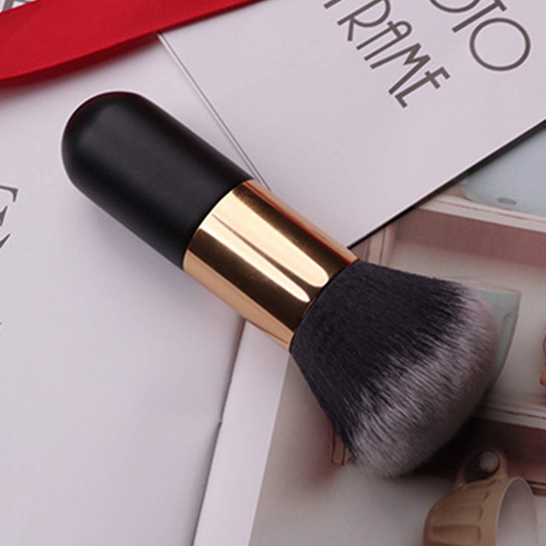 RN BEAUTY Makeup Brush Powder Brush Foundation Blush Bronzer Contour Face Blender Brush Professional Mineral Blending Buffing Kabuki Brushes Thick Beauty & Personal Care RN BEAUTY
