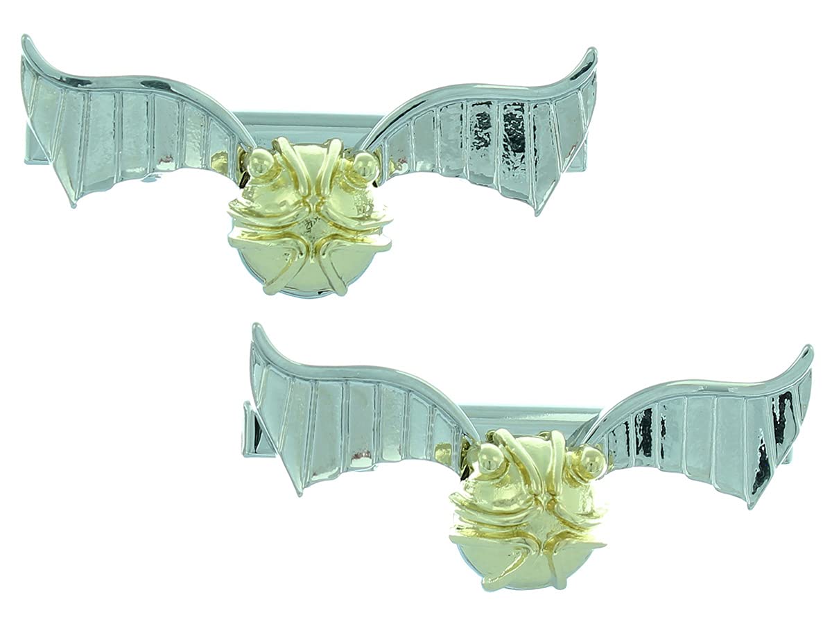 Harry Potter Quidditch Golden Snitch Hair Clips Accessories Beauty & Personal Care Seven Times Six