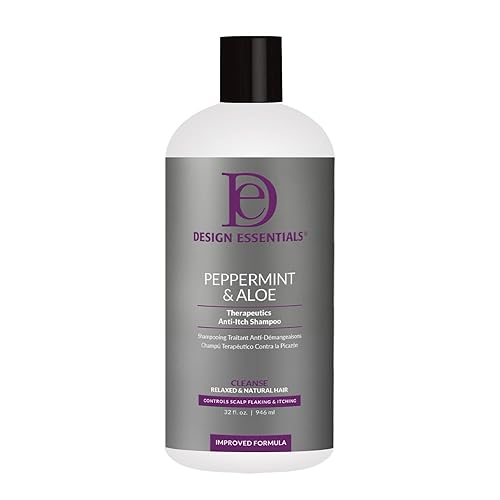 Design Essentials Peppermint & Aloe Therapeutics AntiItch Shampoo Control Scalp Flaking & Itching, 32 Fl Oz Beauty & Personal Care Design Essentials