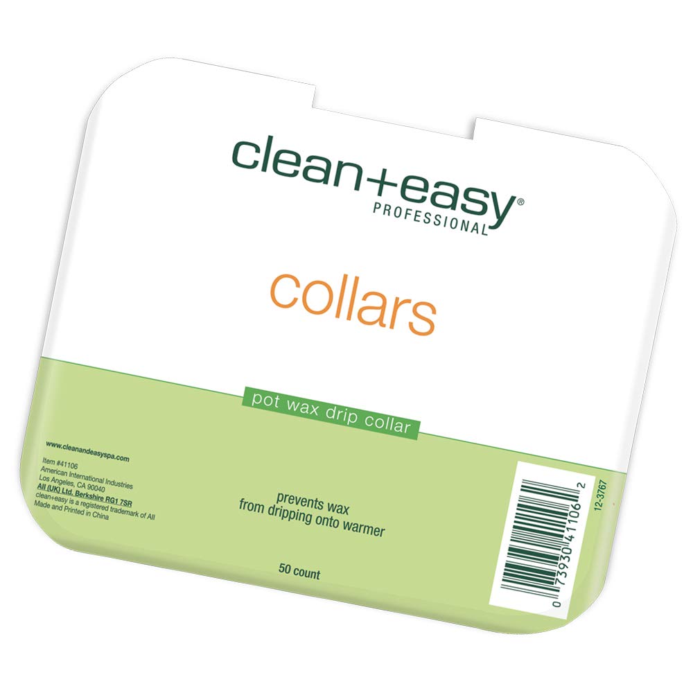 Clean + Easy Professional Deluxe Wax System - Standard Warmer Collars Prevent Drips for Mess-Free, Effortless Cleanup (50 Count) Beauty and Personal Care Clean + Easy