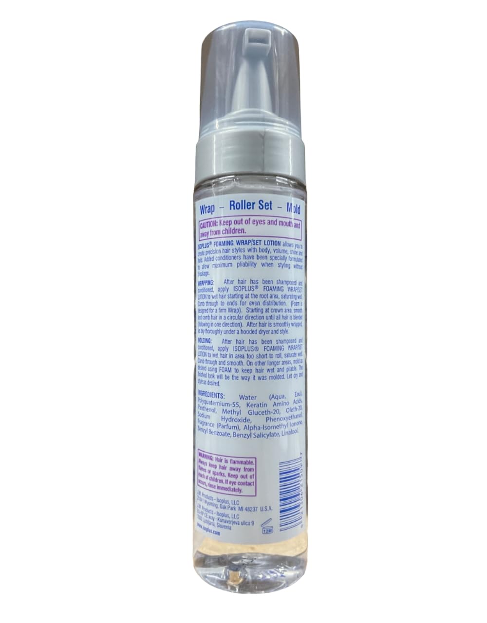 Isoplus Foaming Wrap/Set Lotion, Firm Hold 8.5 Oz Beauty & Personal Care Isoplus