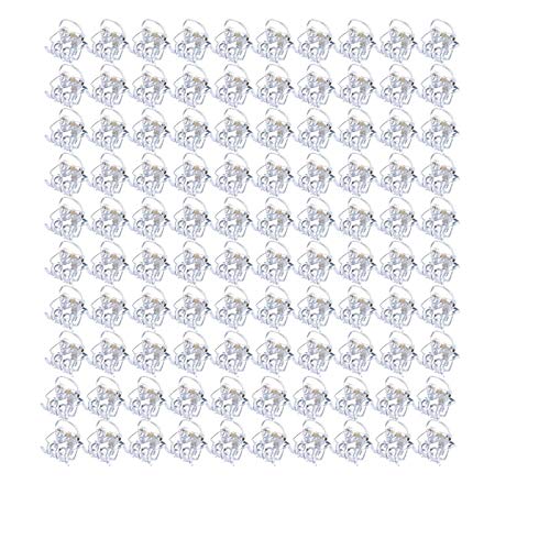 100 Pieces-Pack Mini Hair Claw Clips Plastic Claws Pins Clamps Small Jaw for Girls and Women Gifts(1.0cm clear) Beauty & Personal Care LOVESUMMER
