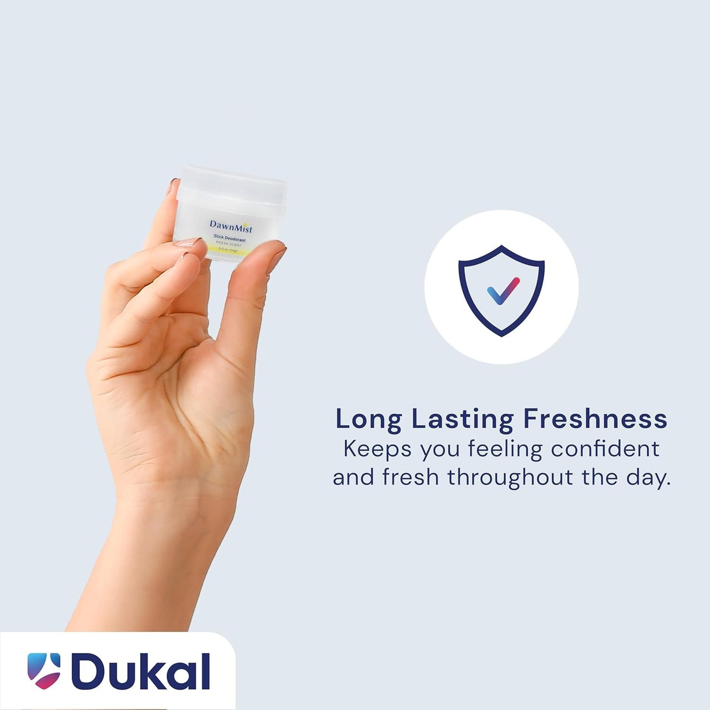 Dukal DawnMist Stick Deodorant, 0.5 oz - Clear, 1 Box (144 Sticks/Box, Pack of 144) - Long-Lasting Freshness for Daily Use Beauty and Personal Care DawnMist