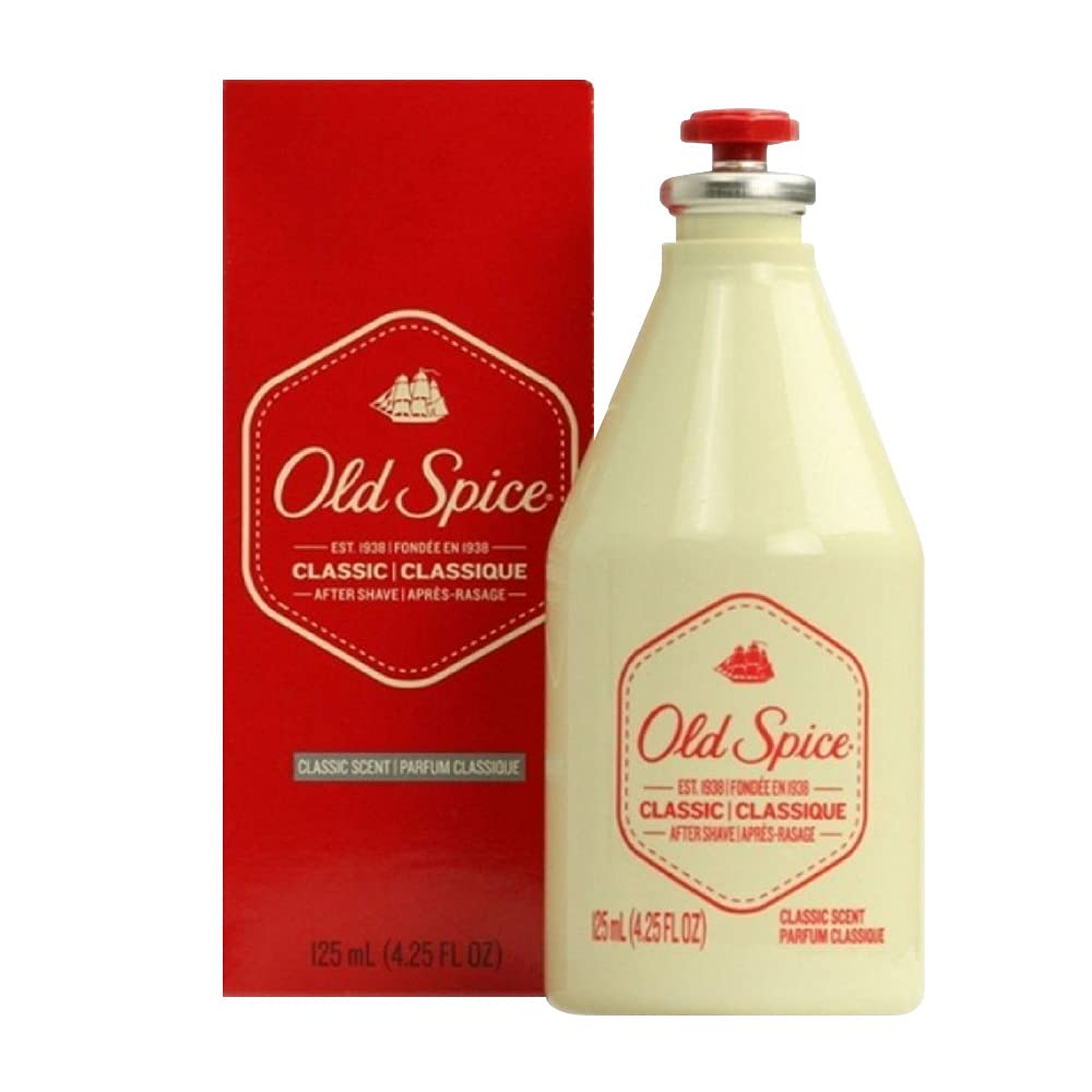 Old Spice Classic After Shave 4.25 Ounce (125ml) (6 Pack) Beauty & Personal Care Old Spice