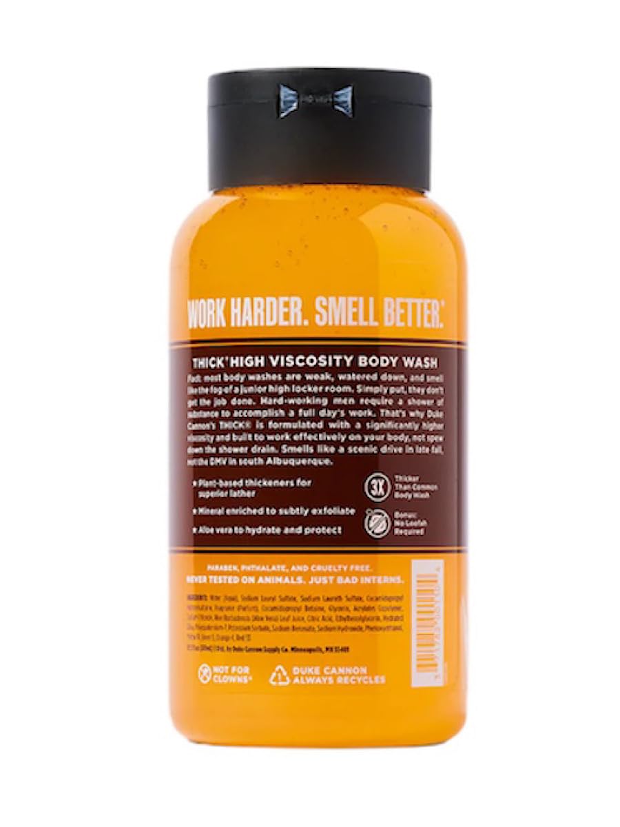 Duke Cannon Thick High Viscosity Body Wash - Sawtooth, Alpine Air and Cedarwood Scent, 17.5 oz Beauty & Personal Care Duke Cannon Supply Co.
