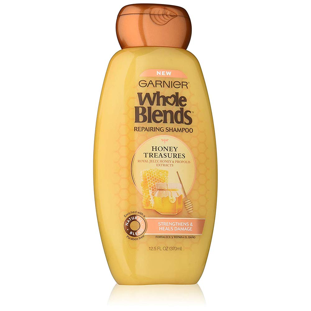 Garnier Whole Blends Shampoo Honey Treasures 12.5 Ounce (370ml) (6 Pack)