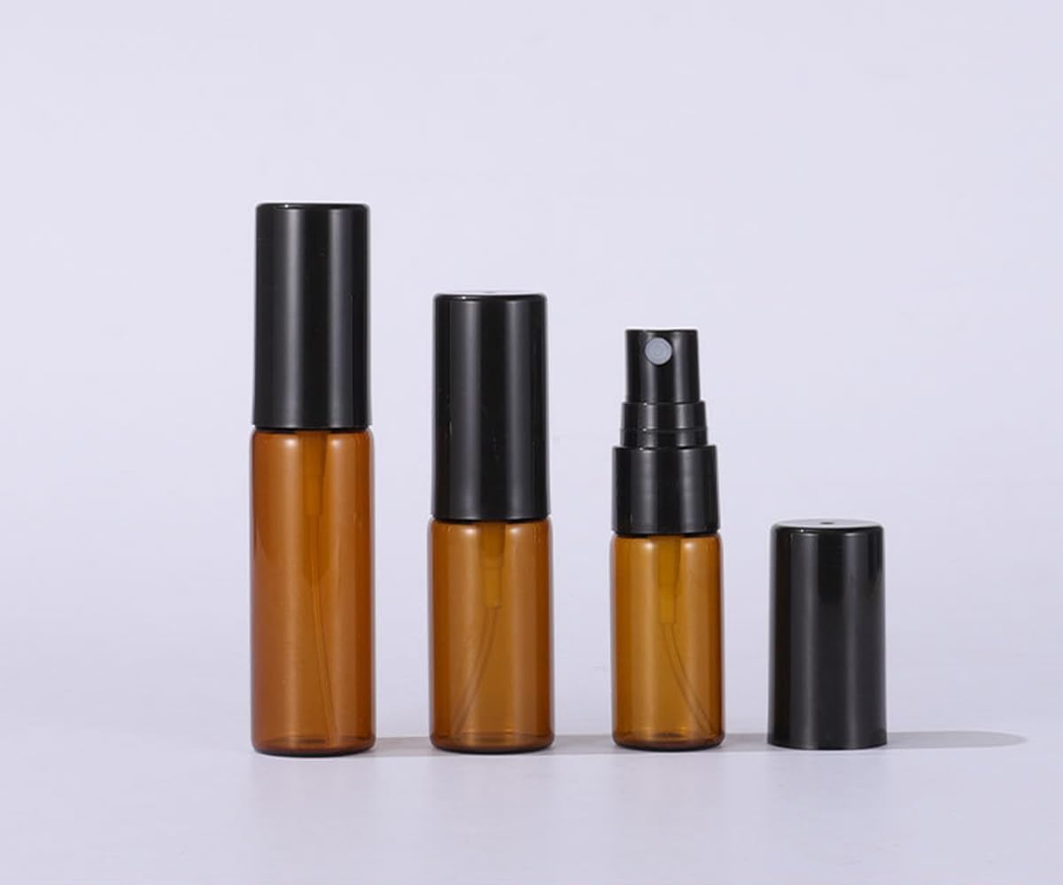 ZbFwmx 2ML Empty Mini Perfume Glass Bottle Mist Spray Pump Sample Pen Contaier Small Perfumes Atomizer Sprayer Vial Containers (10 Pack Set) Beauty & Personal Care ZbFwmx