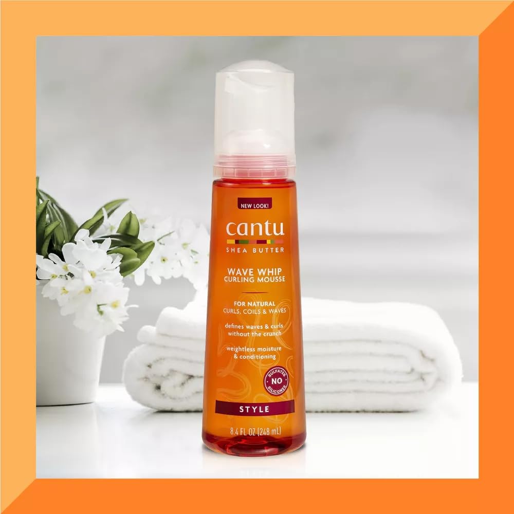 Cantu Natural Hair Wave Whip Curling Mousse,8.4 oz Beauty & Personal Care Cantu