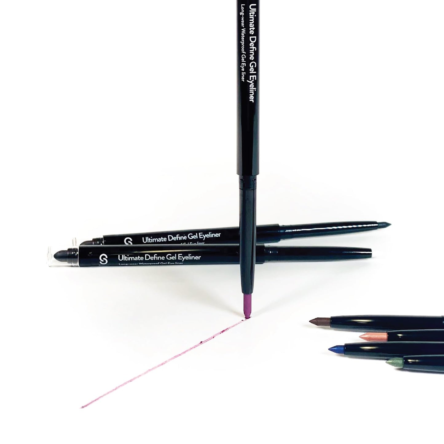 Sistar Ultimate Define Gel Eyeliner Pen Long Lasting Smudge Free Smooth Application Waterproof Liner (Rose Gold) Beauty & Personal Care Sistar