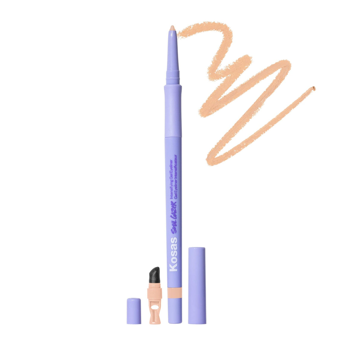 Kosas Soulgazer Waterproof and Smudge-Resistant Gel Eyeliner, Creamy Beige