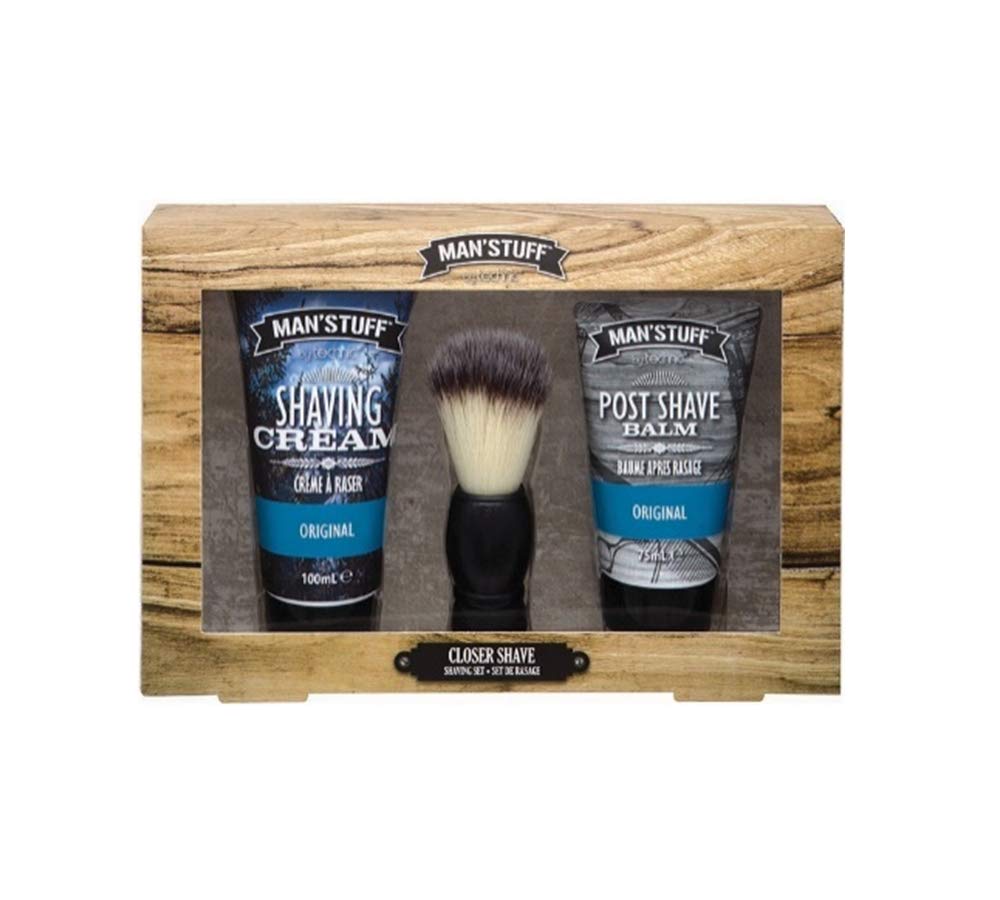 Man'Stuff 999701 Closer Shave Kit, Brown Beauty and Personal Care Technic