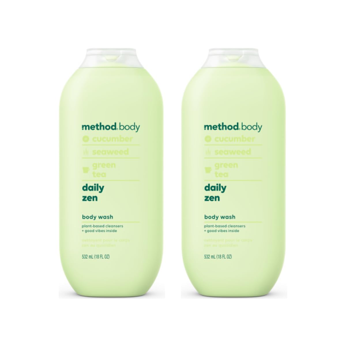 Method Body Wash, Daily Zen, 18 Ounce (Pack of 2) Beauty & Personal Care Method