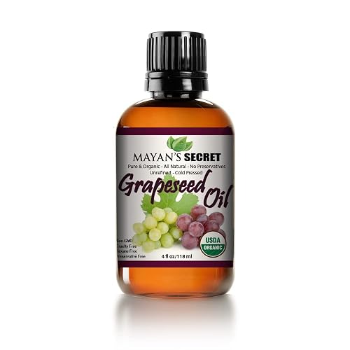 USDA Certified Organic GRAPESEED Oil Anti-Aging MOISTURIZER - Facial Cleanser | Unrefined, Cold Pressed | Essential to Reduce Skin Wrinkles Beauty & Personal Care Mayan's Secret