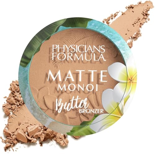 Physicians Formula Matte Monoi Butter Bronzer Matte Bronzer Powder Face Makeup, Dermatologist Tested, Light Bronzer Beauty & Personal Care Physicians Formula