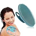 INNERNEED Soft Silicone Body Cleansing Brush Shower Scrubber, Gentle Exfoliating and Massage for All Kinds of Skin (Dark Green) Beauty & Personal Care INNERNEED