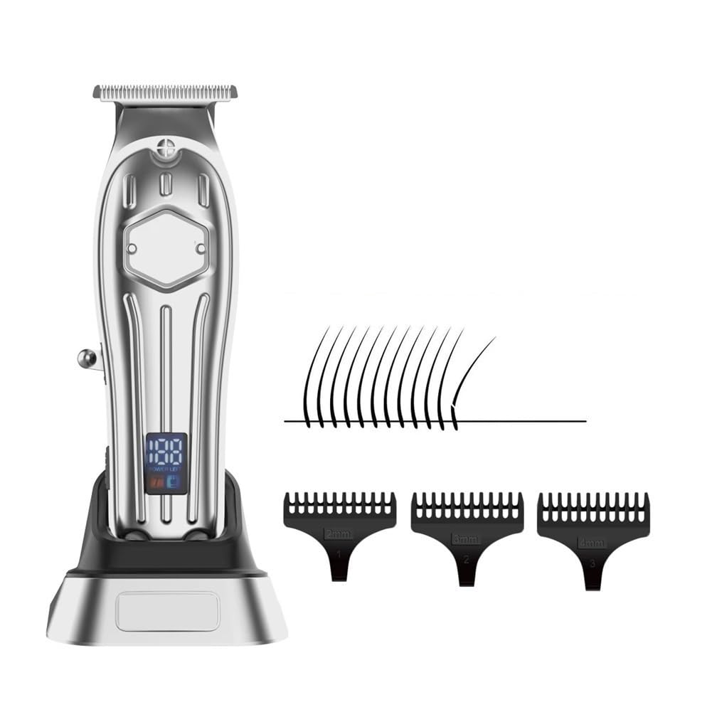 EWKYLSEM Hair Clipper Salon Quality LCD Digital Electric Haircut Machine Shaver Hairdressing Styling Tool with USB Charging Option(Gold) Beauty and Personal Care EWKYLSEM