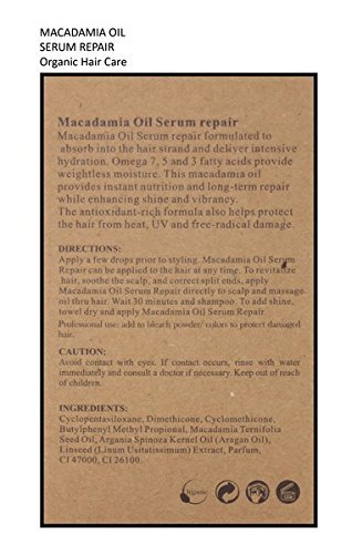 Macadamia Oil Hair Serum Organic Hair Care By Alpha New York100 ml. / 3.38 fl.oz. Beauty & Personal Care ALPHA NEW YORK