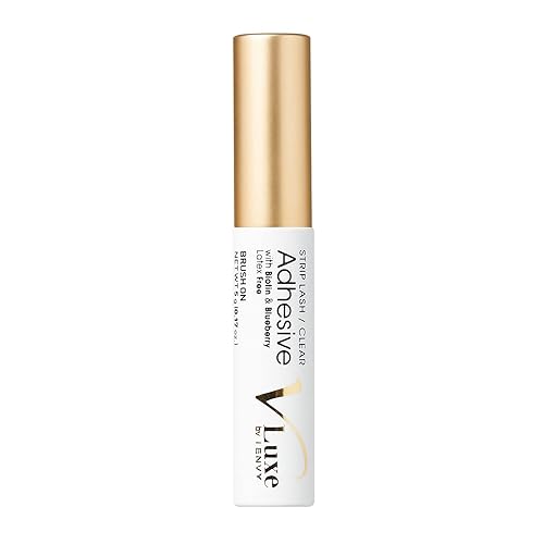 V Luxe by iEnvy Waterproof Strip Lash Adhesive Clear, Latex-FREE, Biotin Infused Beauty & Personal Care i•ENVY