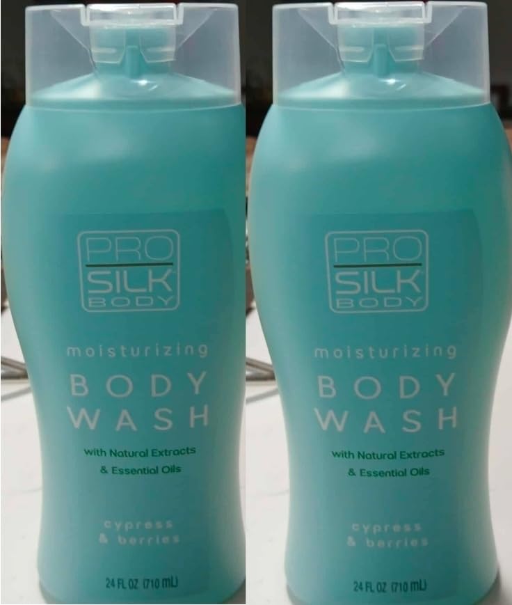 The Right Solutions Corporation Pro Silk Body Moisturizing Body Wash with Natural Extracts and Essential Oils, Cypress & Berries Scent, 24 Fl Oz Beauty & Personal Care The Right Solutions Corporation
