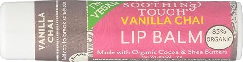 Soothing Touch Lip Balm Vegan Vanilla Chai, Pack of 3 Beauty & Personal Care Soothing Touch