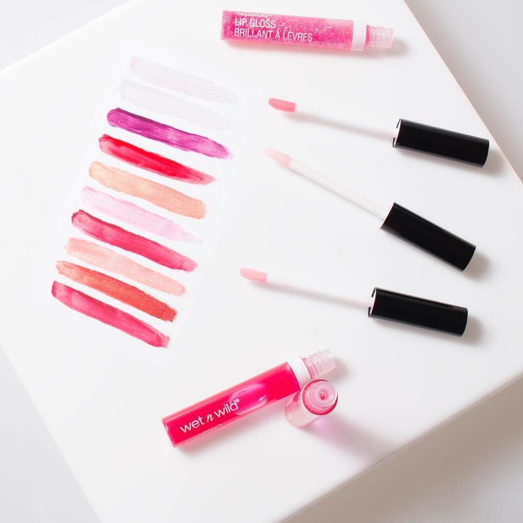 wet n wild MegaSlicks Lip Gloss, Ultra-Glossy, Vitamin-E Enriched, Ultra-Gloss High Shine Moisturizing, Cruelty-Free & Vegan - Red Cherish Beauty & Personal Care wet n wild