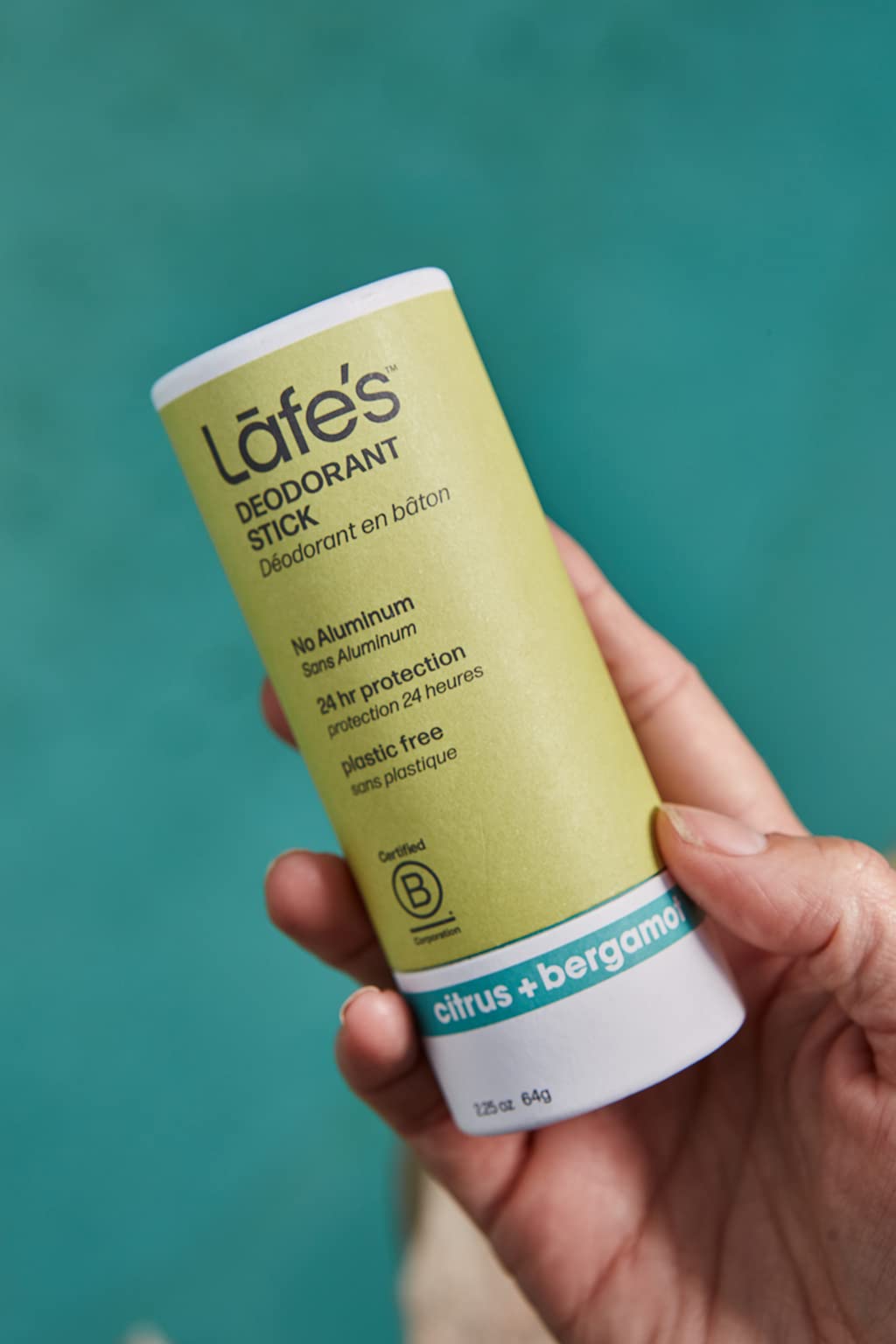 Lafe's Natural Deodorant - 2.25oz Plastic Free Natural Deodorant Stick in Paper Packaging - Aluminum, Paraben and Baking Soda Free with 24-Hour Beauty and Personal Care Lafe's